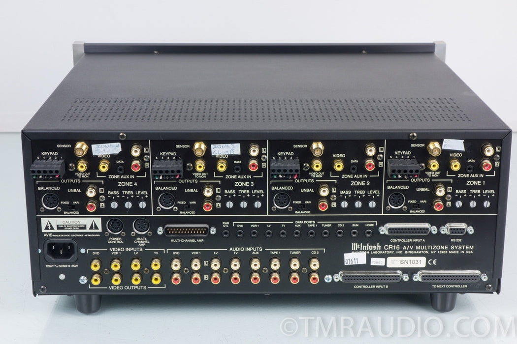 McIntosh CR-16 Audio Video Multi-zone Control System
