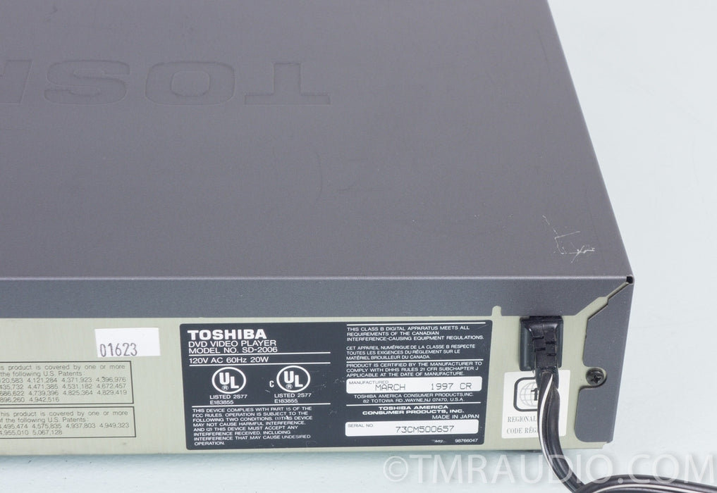 Toshiba SD-2006 CD / DVD Player