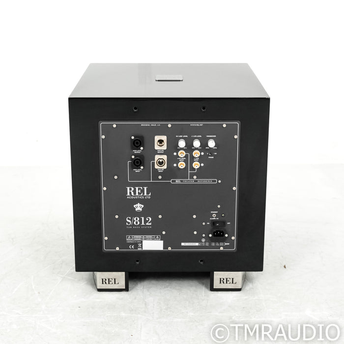 REL Acoustics S/812 12" Powered Subwoofer; Piano Black