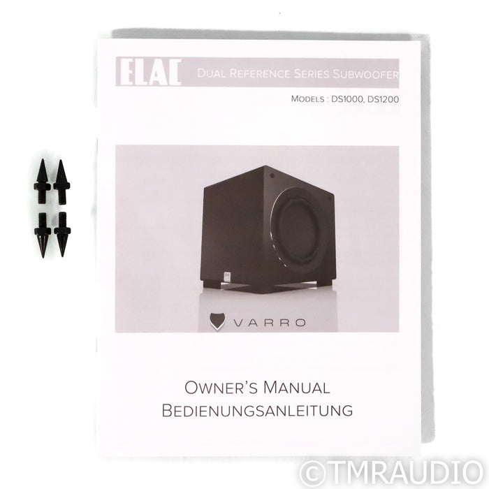ELAC Varro DS1000 Dual 10" Powered Subwoofer; Gloss Black