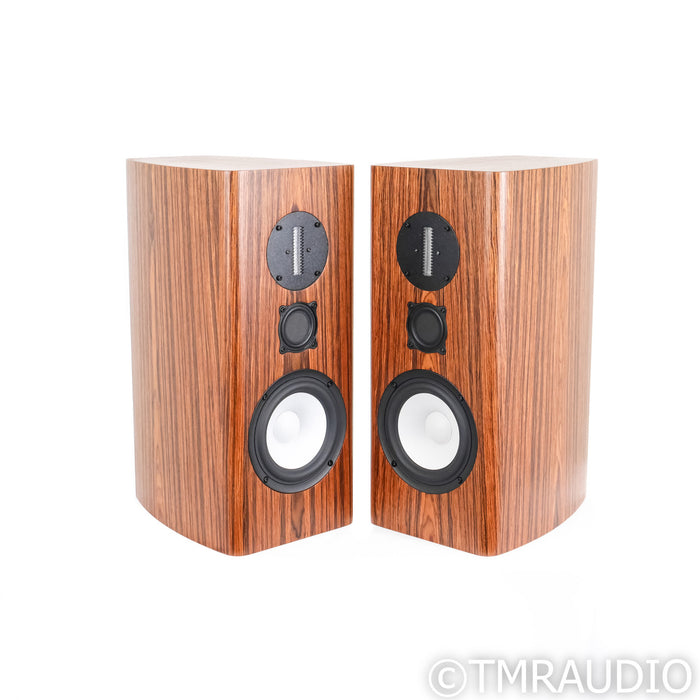 Philharmonic Audio BMR Monitor Bookshelf Speakers; Satin Zebrawood Pair