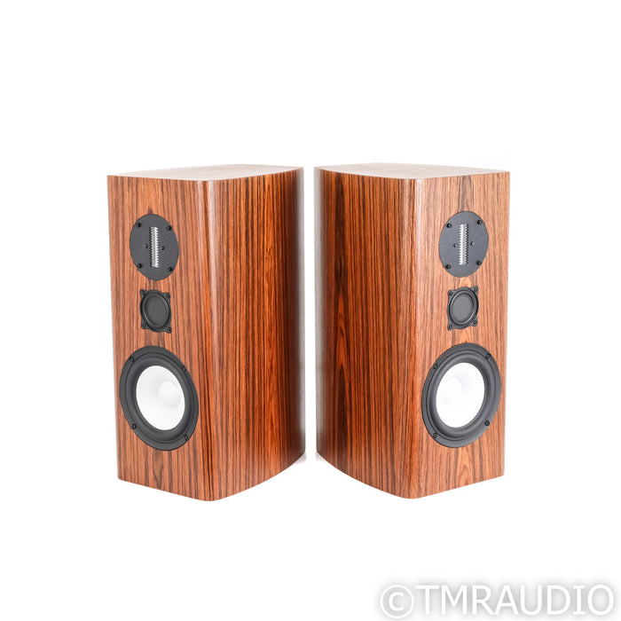Philharmonic Audio BMR Monitor Bookshelf Speakers; Satin Zebrawood Pair