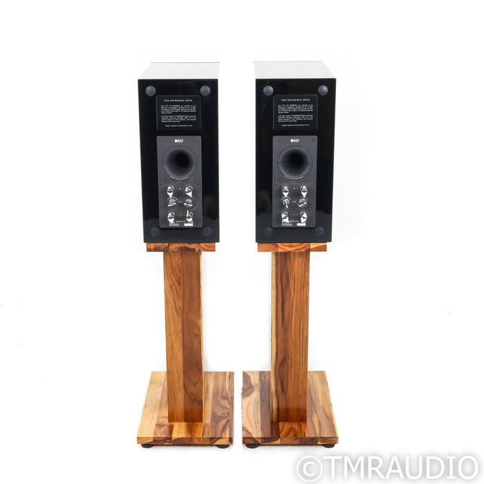 KEF Reference 1 Meta Bookshelf Speakers; Black & Copper Pair w/ Custom Stands