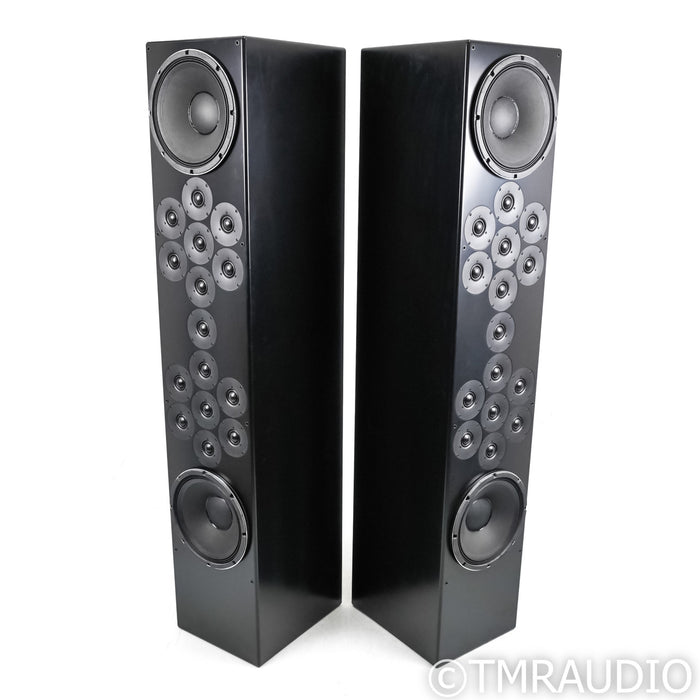 Tekton Design Moab Floorstanding Speakers; Black Pair w/ Optional Grills