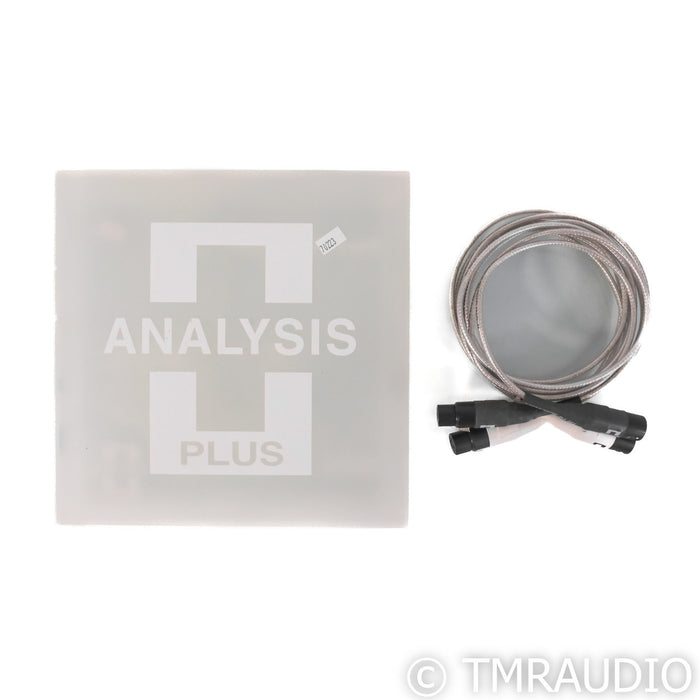 Analysis Plus Silver Apex XLR Cables; 2m Pair Balanced Interconnects
