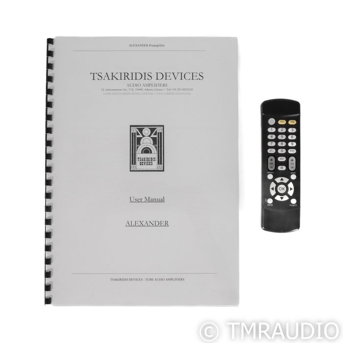 Tsakiridis Devices Alexander Stereo Tube Preamplifier; MM Phono