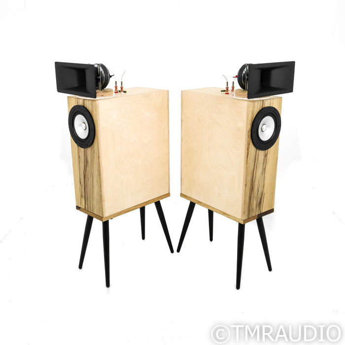Shinjitsu Audio Hiro 6.5 Bookshelf Speakers; Cherry Pair w/ Stands