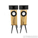 Shinjitsu Audio Hiro 6.5 Bookshelf Speakers; Cherry Pair w/ Stands