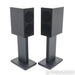 KEF R3 Meta Bookshelf Speakers; Black Gloss Pair with Stands