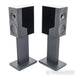 KEF R3 Meta Bookshelf Speakers; Black Gloss Pair with Stands