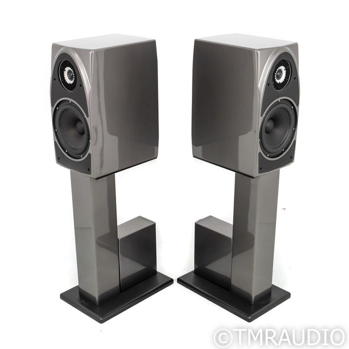 Wilson Audio Duette Series 1 Bookshelf Speakers; Dark Titanium Pair with Stands