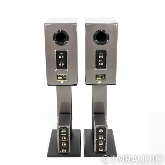 Wilson Audio Duette Series 1 Bookshelf Speakers; Dark Titanium Pair with Stands