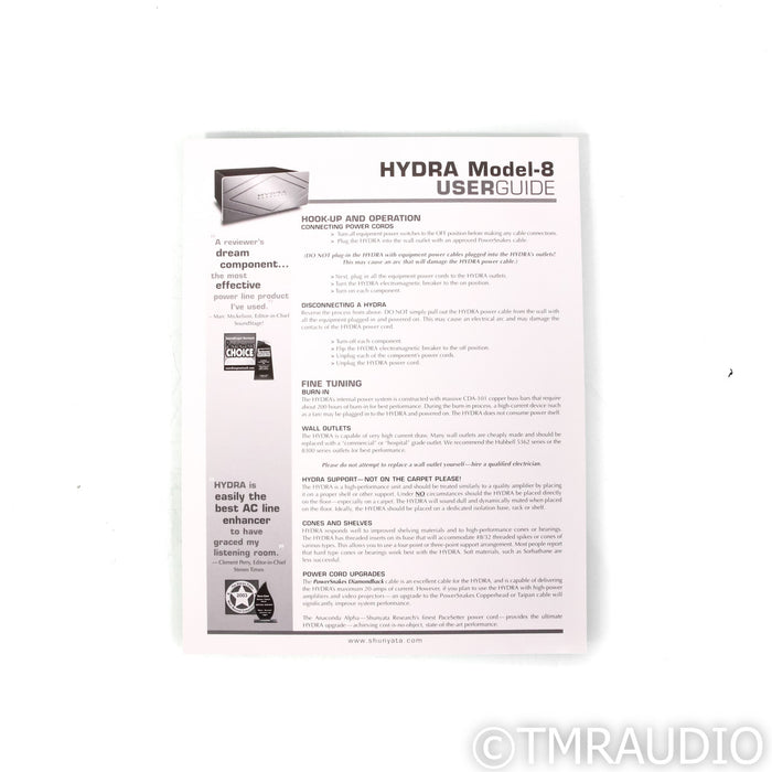 Shunyata Research Hydra Model 8 AC Power Line Conditioner