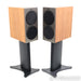 KEF Reference 1 Bookshelf Speakers; Silver Walnut Pair with Stands