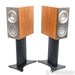 KEF Reference 1 Bookshelf Speakers; Silver Walnut Pair with Stands