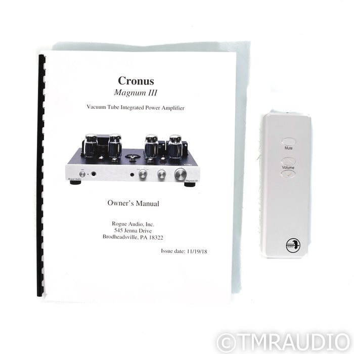 Rogue Audio Cronus Magnum III Stereo Tube Integrated Amplifier; MM & MC Phono
