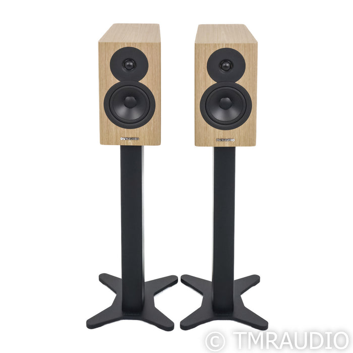 Dynaudio Evoke 10 Bookshelf Speakers; Blonde Wood Pair w/ Stands