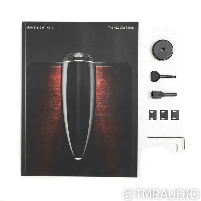 B&W 705 S2 Bookshelf Speakers; Gloss Black Pair