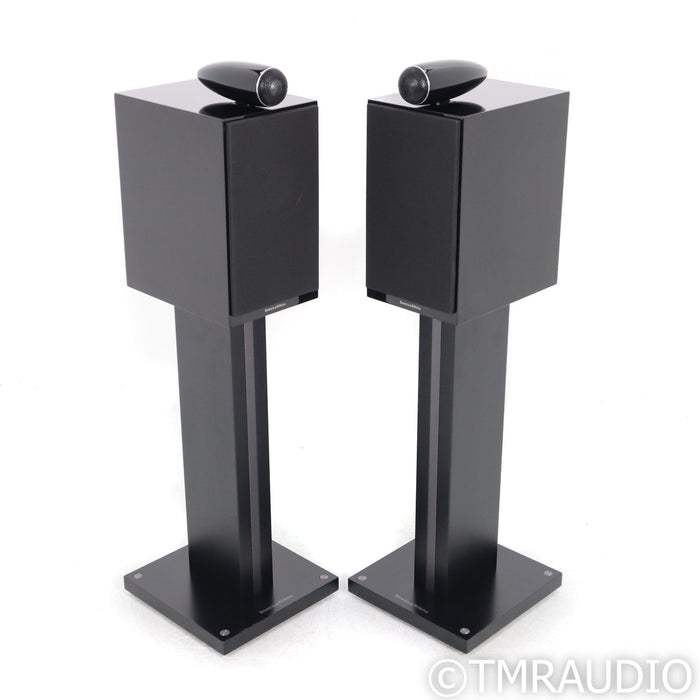 B&W 705 S2 Bookshelf Speakers; Gloss Black Pair