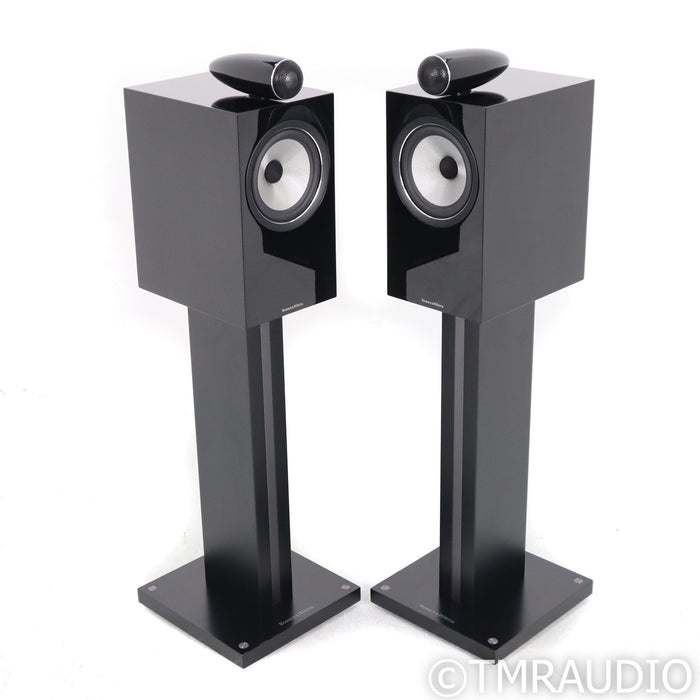 B&W 705 S2 Bookshelf Speakers; Gloss Black Pair