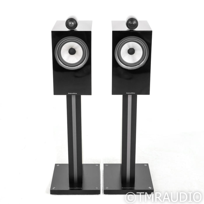 B&W 705 S2 Bookshelf Speakers; Gloss Black Pair