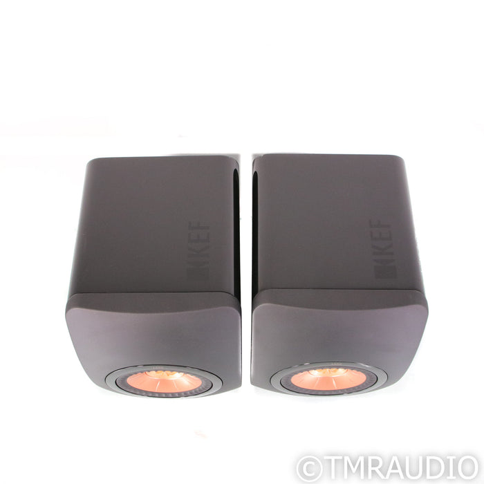 KEF LS50 Bookshelf Speakers; Black Pair