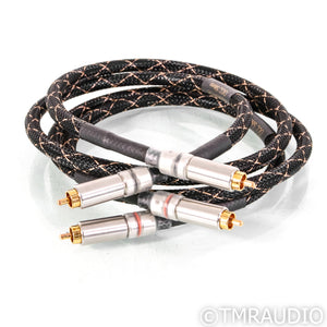 Audio Sensibility Signature SE RCA Cables; OCC Silver; 1m Pair Interconnects