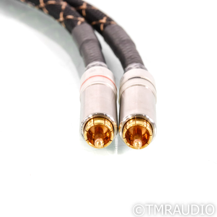 Audio Sensibility Signature SE RCA Cables; OCC Silver; 1m Pair Interconnects