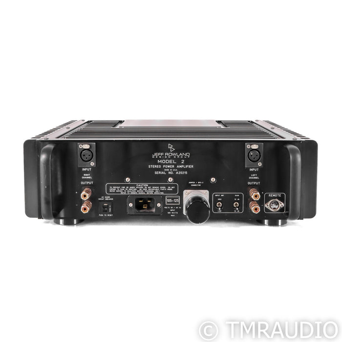 Jeff Rowland Design Model 2 Stereo Power Amplifier