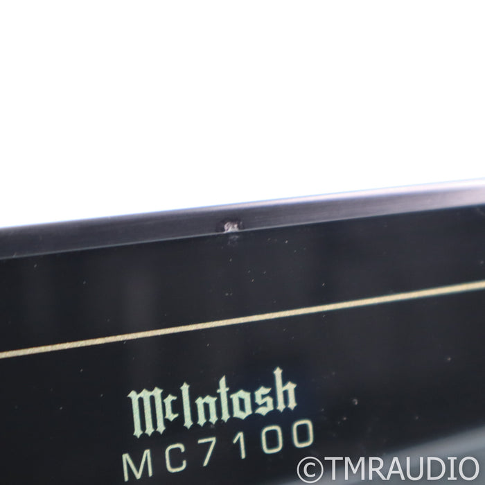 McIntosh MC7100 Stereo Power Amplifier; w/ Walnut Cabinet