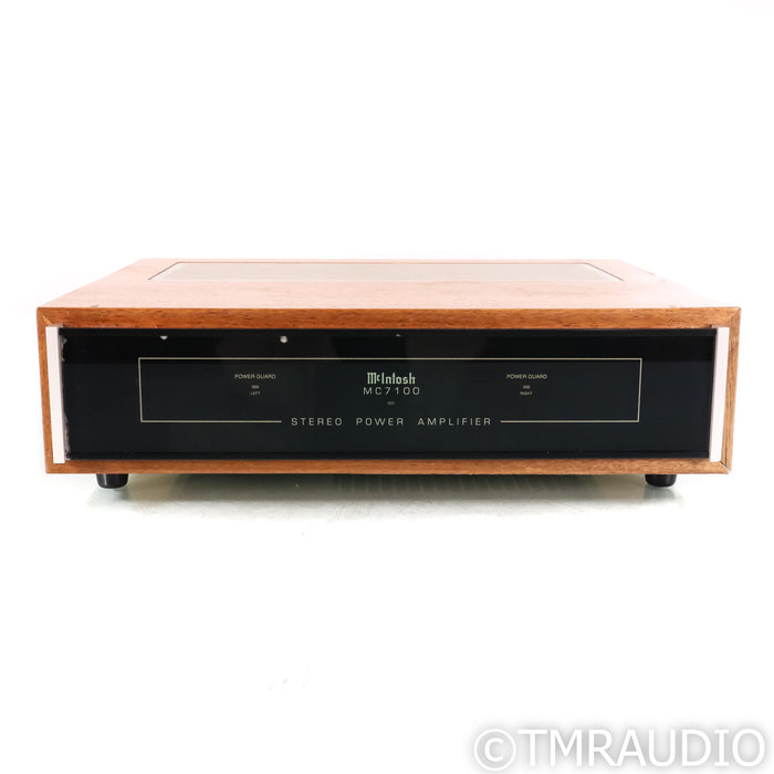 McIntosh MC7100 Stereo Power Amplifier; w/ Walnut Cabinet