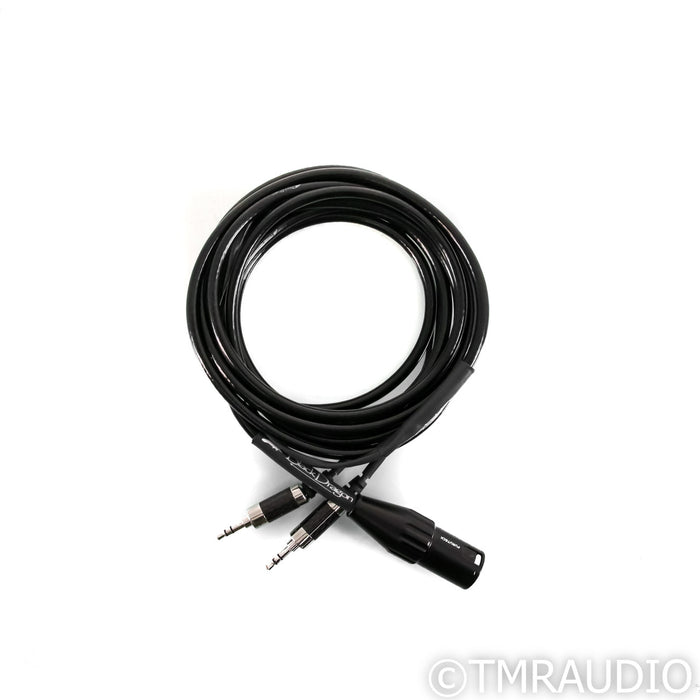 Moon Audio Black Dragon Headphone Cable; 3m Dual 1/8" to 4-Pin XLR
