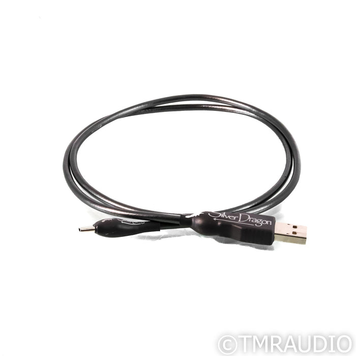 Moon Audio Silver Dragon USB Cable; 3ft Digital Interconnect, USB C