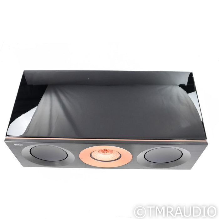 KEF Reference 2 Meta Center Channel Speaker; High Gloss Black & Copper