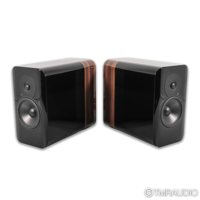 Q Acoustics Concept 300 Bookshelf Speakers; Black and Rosewood Pair