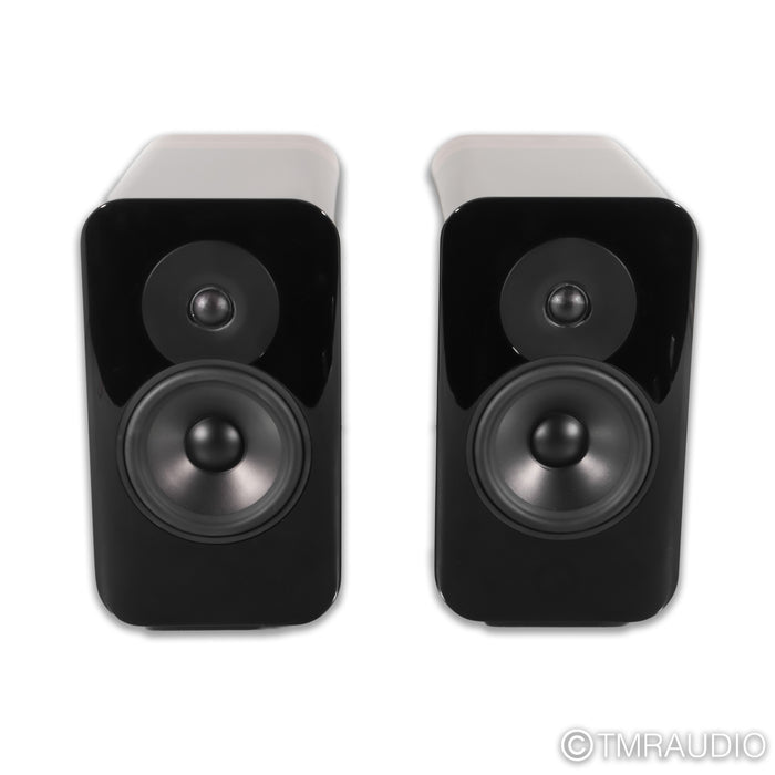 Q Acoustics Concept 300 Bookshelf Speakers; Black and Rosewood Pair