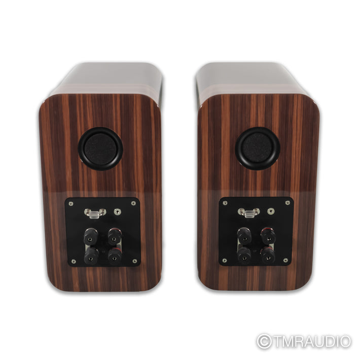 Q Acoustics Concept 300 Bookshelf Speakers; Black and Rosewood Pair