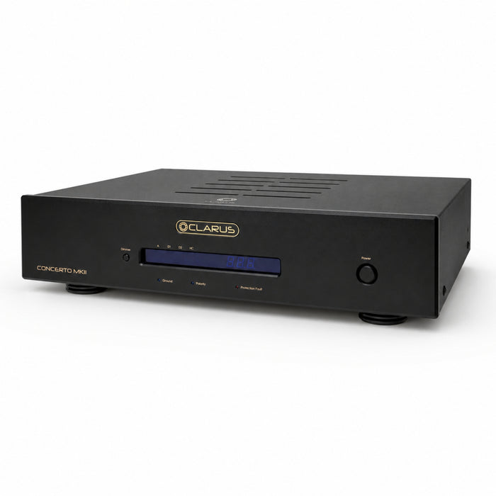 The front right side of Clarus Concerto MKII Power Conditioner on white background