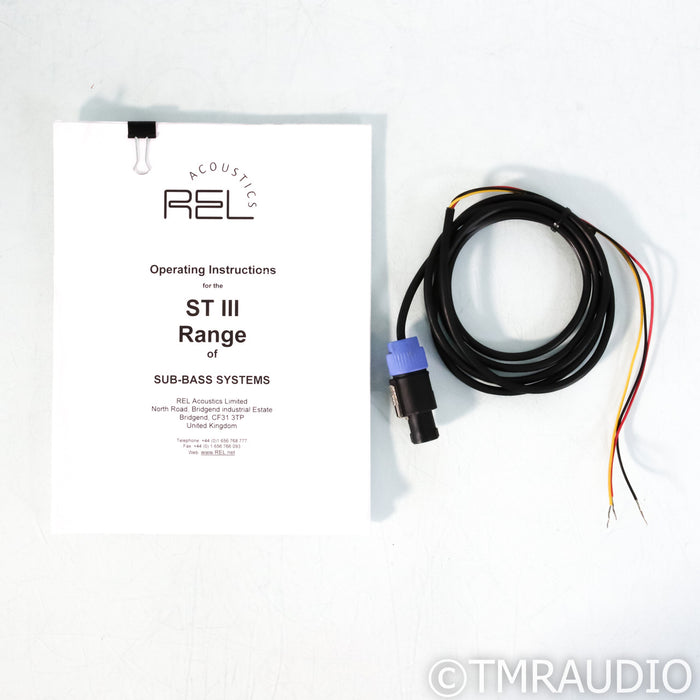 REL Acoustics Strata III 10" Powered Subwoofer; Cherry