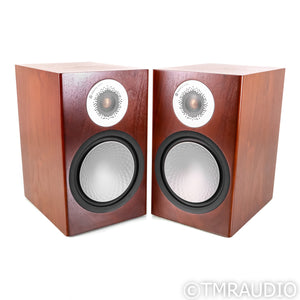 Monitor Audio Silver 100 Bookshelf Speakers; Walnut Pair