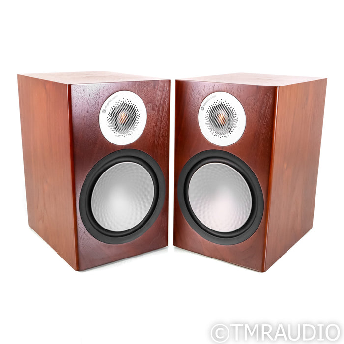 Monitor Audio Silver 100 Bookshelf Speakers; Walnut Pair