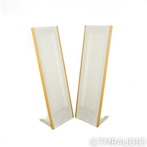 Magnepan MMG Planar Magnetic Floorstanding Speakers; Oak & Off-White Pair