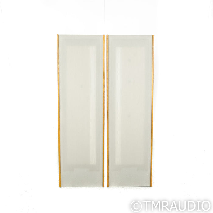 Magnepan MMG Planar Magnetic Floorstanding Speakers; Oak & Off-White Pair
