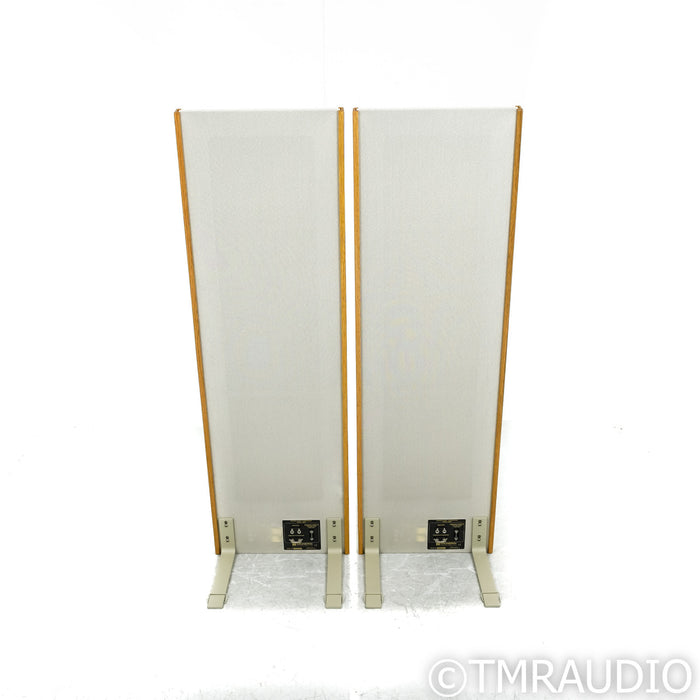 Magnepan MMG Planar Magnetic Floorstanding Speakers; Oak & Off-White Pair