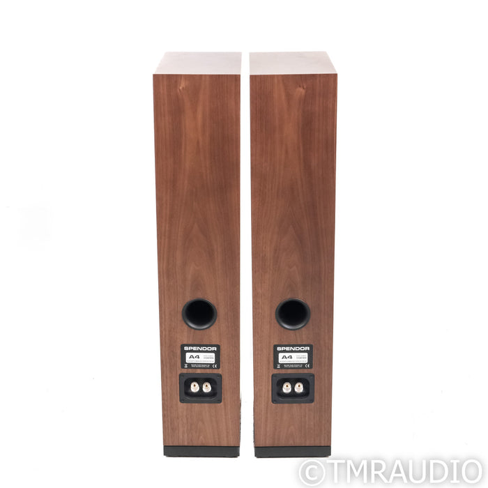 Spendor A4 Floorstanding Speakers; Dark Walnut Pair