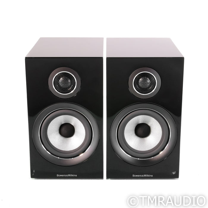 B&W 707 S2 Bookshelf Speakers; Gloss Black Pair
