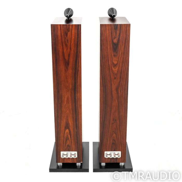 B&W 702 S3 Floorstanding Speakers; Mocha Pair