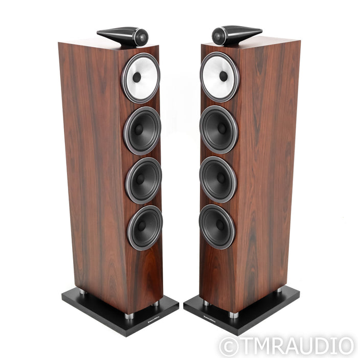 B&W 702 S3 Floorstanding Speakers; Mocha Pair
