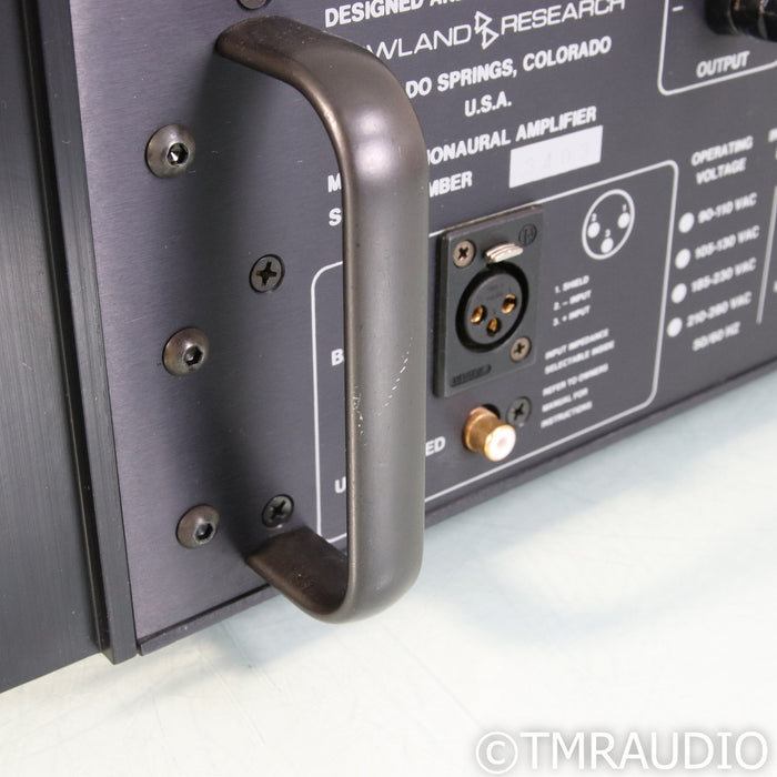 Jeff Rowland Design Model 3 Mono Power Amplifier; Pair Monoblock