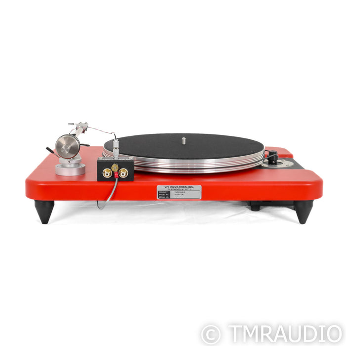 VPI Scout Jr. Belt Drive Turntable; Red w/ Ortofon 2M Blue MM